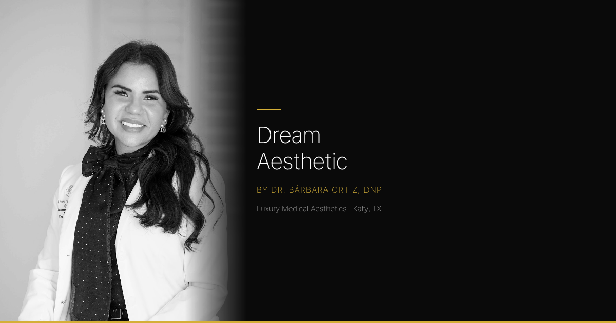 Clean, professional medical spa treatment room with neutral tones at Dream Aesthetic by Dr. Ortiz in Katy
